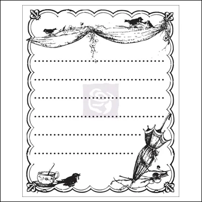 Prima Marketing Mini Clear Stamp Pixie Glen