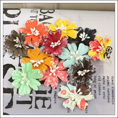 Prima Marketing Mulberry Paper Flowers Lucerne Doodle Deux Collection