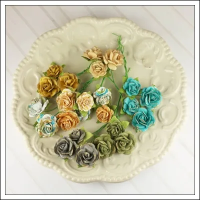 Prima Marketing Mulberry Paper Mini Avon Roses Alla Prima Collection