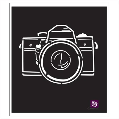 Prima Marketing Stencil Arrow Camera
