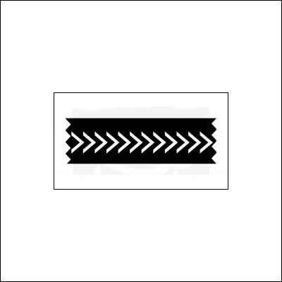 Prima Marketing Wood Mounted Rubber Stamp Washi Tape Arrows