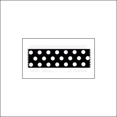 Prima Marketing Wood Mounted Rubber Stamp Washi Tape Dots