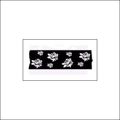 Prima Marketing Wood Mounted Rubber Stamp Washi Tape Roses