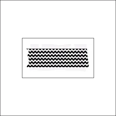 Prima Marketing Wood Mounted Rubber Stamp Washi Tape Zig Zag
