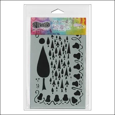 Ranger Stencil Oh Christmas Tree Dylussions by Dyan Reaveley