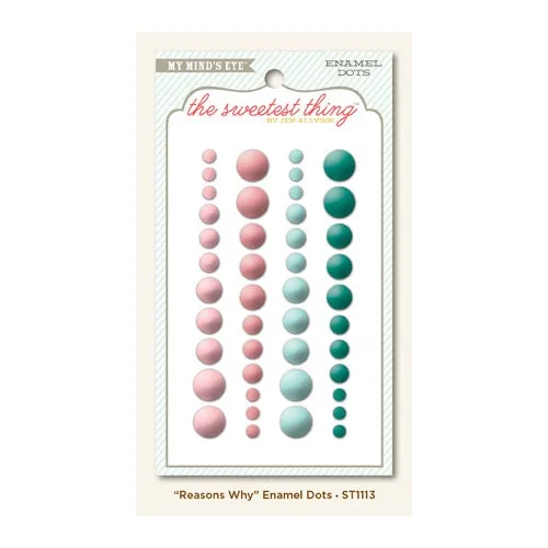 My Minds Eye Enamel Dots Lavender Reasons Why The Sweetest Thing Collection by Jen Allyson