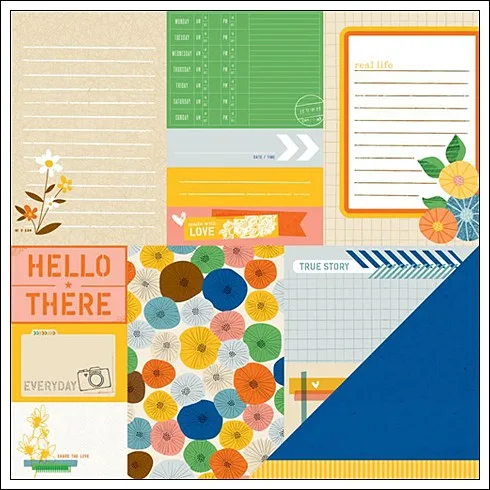 American Crafts Paper True Story Ready Set Go Collection by Amy Tangerine