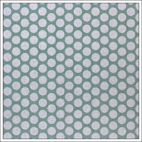 American Crafts Pow Glitter Paper Dot Evergreen