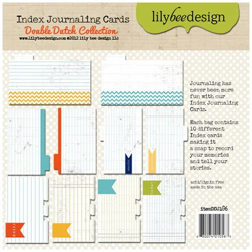 Lilybee Design Index Journaling Cards Double Dutch Collection