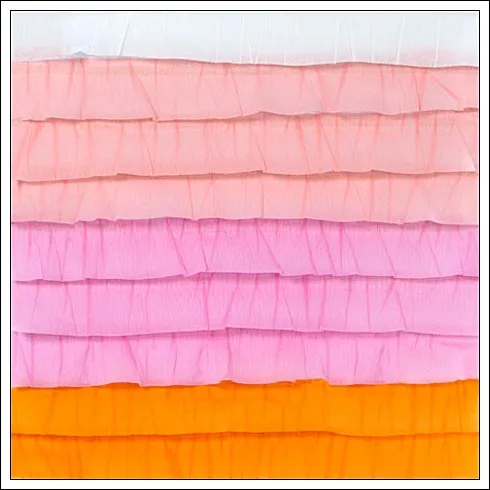 American Crafts Paper Stitched Ruffle Crepe Sun Kissed Neapolitan Collection by Dear Lizzy