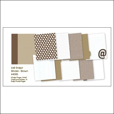 Simple Stories Album Binder 6×8 Brown Snap Studio Collection