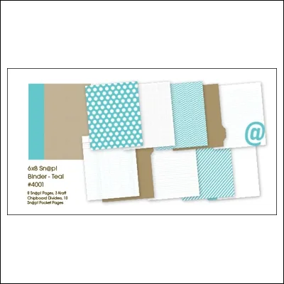 Simple Stories Album Binder 6x8 Teal Snap Studio Collection