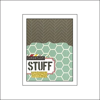 Simple Stories Memorabilia Pocket 3x4 24 Seven Collection