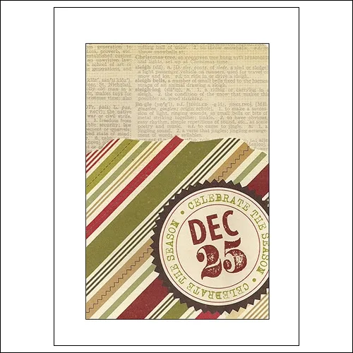 Simple Stories Memorabilia Pocket 4x6 Christmas