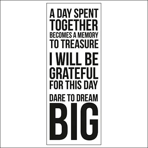 Kaisercraft Clear Stamp Dream Big