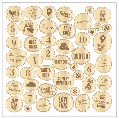 Studio Calico Wood Veneer Phrases Sundrifter Collection