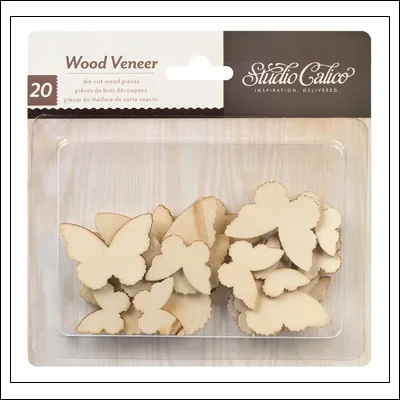 Studio Calico Wood Veneer Butterflies Classic Calico Vol 2 Collection