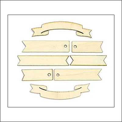 Studio Calico Wood Veneer Flags Classic Calico Vol 3 Collection