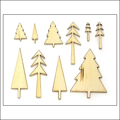 Studio Calico Wood Veneer Trees Wonderland Collection