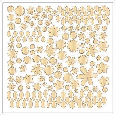 Studio Calico Wood Veneer Flowers and Leaves Sundrifter Collection