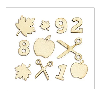 Studio Calico Wood Veneer School Icons Yearbook Collection
