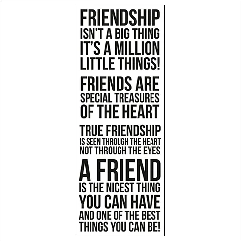 Kaisercraft Clear Stamp True Friendship