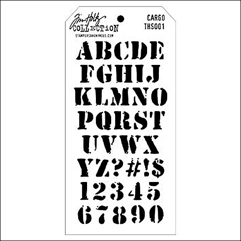 Stampers Anonymous Layering Stencil Cargo by Tim Holtz Collection