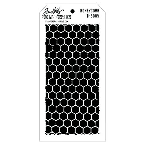 Stampers Anonymous Layering Stencil Honeycomb by Tim Holtz Collection