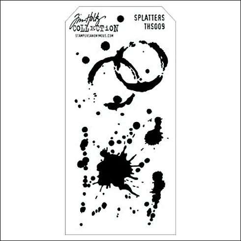 Stampers Anonymous Layering Stencil Splatters by Tim Holtz Collection