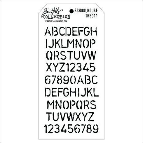 Stampers Anonymous Layering Stencil Schoolhouse by Tim Holtz Collection