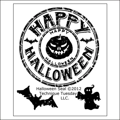 Technique Tuesday Clear Stamps Halloween Seal