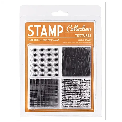 American Crafts Clear Stamps Textures Stamp Collection