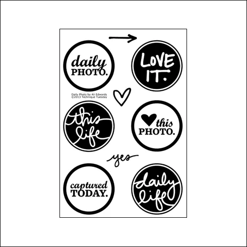 Technique Tuesday Studio AE Clear Stamps Daily Photo September 2013 by Ali Edwards