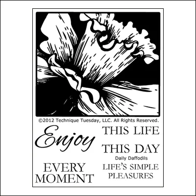 Technique Tuesday Clear Stamps Delightful Daffodil