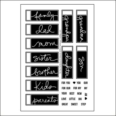 Technique Tuesday Clear Stamps For Our Family by Ali Edwards