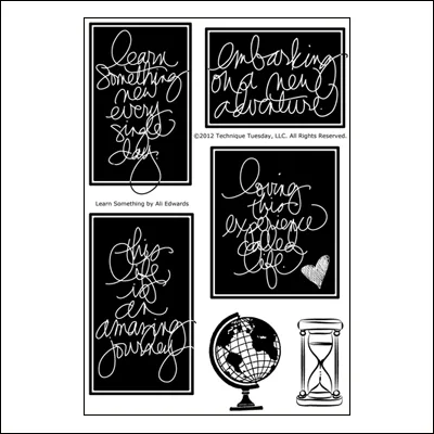 Technique Tuesday Clear Stamps Learn Something by Ali Edwards