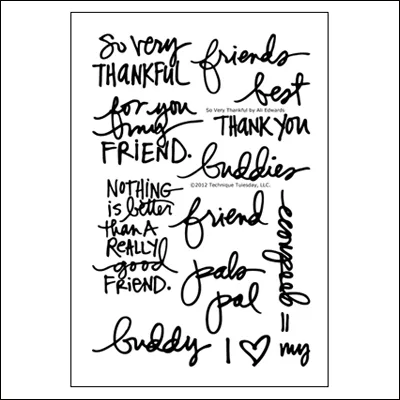Technique Tuesday Clear Stamps So Very Thankful by Ali Edwards