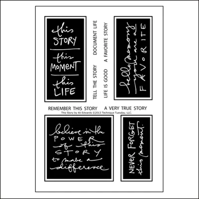 Technique Tuesday Studio AE Clear Stamps This Story March 2013 by Ali Edwards