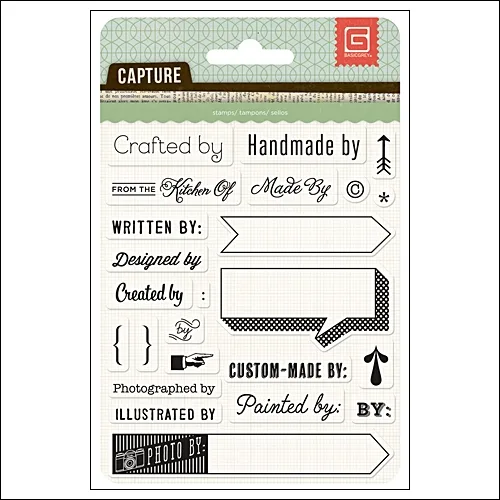 Basic Grey Clear Stamps Give Credit Capture Collection