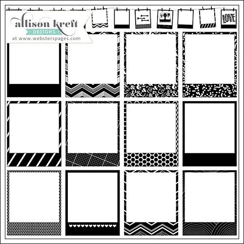 Websters Pages Clear Overlay Polaroid Recorded Collection by Allison Kreft