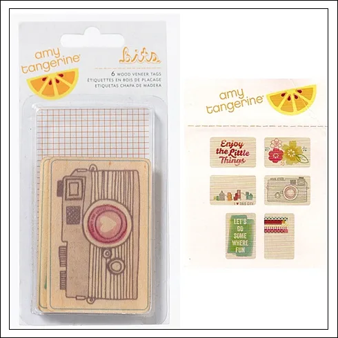 American Crafts Wood Veneer Tags Yes Please Collection by Amy Tangerine