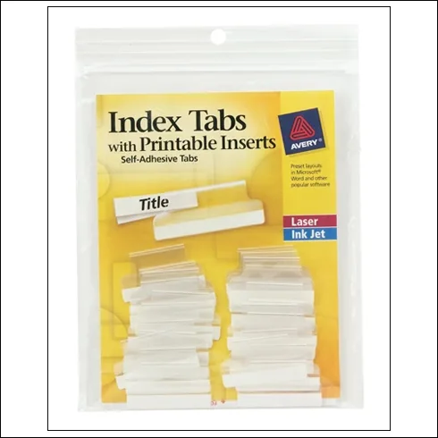 Avery Index Tabs 1 inch
