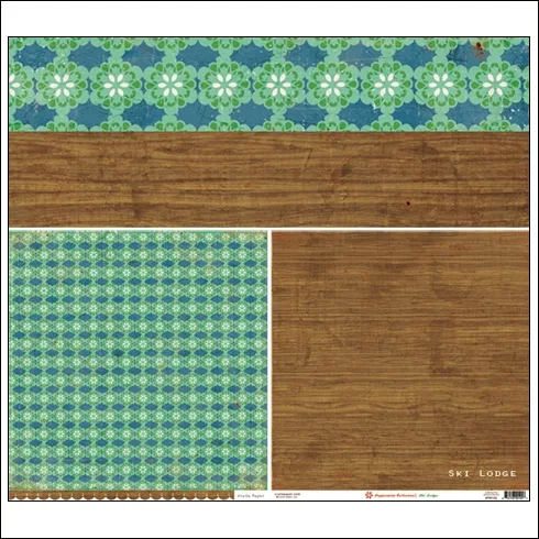 Crate Paper Paper Sheet Ski Lodge Peppermint Collection