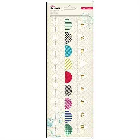 Crate Paper Stitched Vellum Garlands On Trend Collection