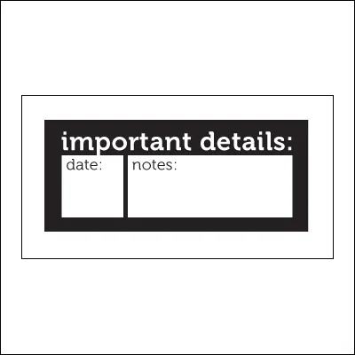 Elles Studio Clear Stamp Important Details The Sweet Life Collection