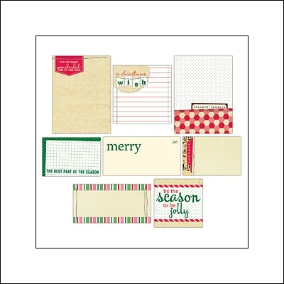 Elles Studio Journaling Tags Be Merry Collection