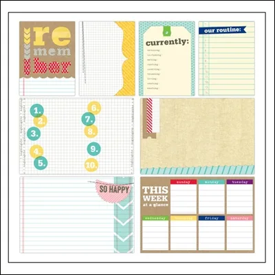 Elles Studio Large and Medium Journaling Tags Day to Day Collection