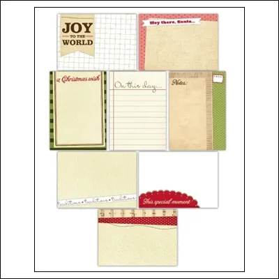Elles Studio Note Tags Christmas