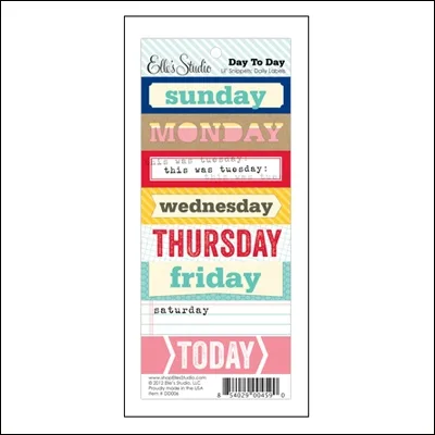 Elles Studio Lil Snippets Daily Labels Day to Day Collection