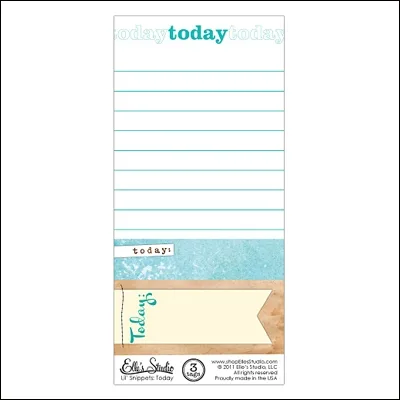 Elles Studio Lil Snippets Days Of The Week Today Turquoise